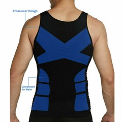 Men’s Toning Vest Compression Shirt Tank Gynecomastia Belly Control Body Shaper