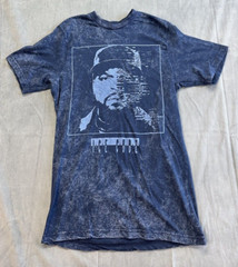 Ice Cube Picture Blue Print Tshirt Short Sleeve Graphic Tee Mens Small Digital
