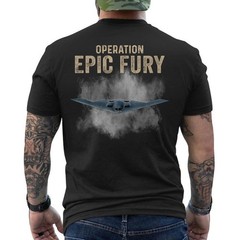 Operation Epic Fury T-Shirt, Patriotic American Flag Vintage ON BACK