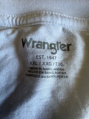 Wrangler 2XL white Moto Sport 1947 T Shirt Brand New