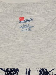 Unisex Vintage Hanes Heathered Gray Face Of A Cat Illustrated T-shirt Sz L