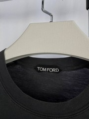 Tom Ford Black T Shirt Men Luxury Designer Minimalist Premium Cotton Tee Size:L