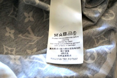Retail $1160 Authentic LOUIS VUITTON Monogram T-Shirt Navy White Men XS