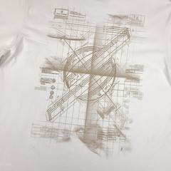 Daily Paper Shirt Mens Large White Cut And Sew Pattern Graphic Tee