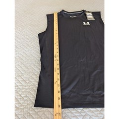 NWT Under Armour Men’s Size XL Black Sleeveless Compression Shirt (0882)