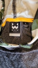 WXYZ Boys Large CAMO Print W Heathered Gray Hooded Tshirt