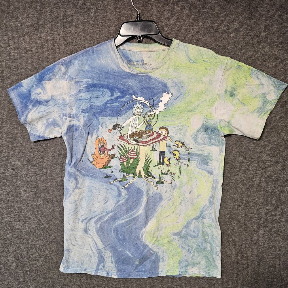 Rick And Marty Adult Swim Ripple Junction Tshirt Tie Dye Size Medium