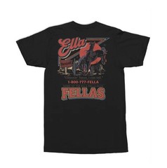 Ella Fella Club Western Cowboy Graphic 2-Sided Unisex T-Shirt