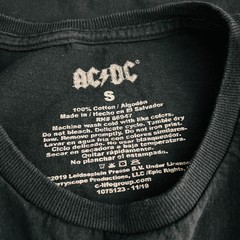 AC/DC Back In Black Album Small T-Shirt Shirt