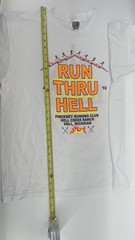 Vintage Fruit Of The Loom Run Thru Michigan Graphic T-shirt Size Large