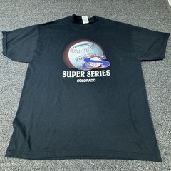 Super Series Colorado Shirt Mens XL Black Baseball Tournament Graphic Jerzees