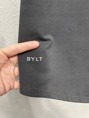 Bylt Drop Cut Lux S/S Mens Shirt Tee Size Medium Green Crewneck Athletic Fit