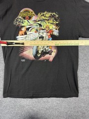 Men’s 1990 Harley Davidson 3D Emblem Made in USA Biker Earth Wizard T Shirt XL