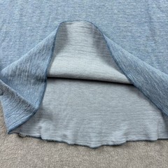 Vintage 60s Duofold Thermal Shirt Mens Large Blue Two Layer Long Sleeve Wool