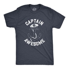 Mens Captain Awesome T Shirt Funny Sarcastic Boating Tee