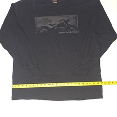 Harley Davidson Long Sleeve Shirt Men 2XL Black Steel Horse Midlothian VA Biker