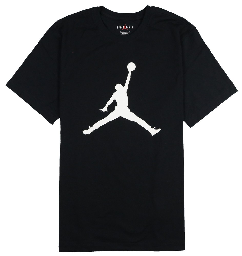JORDAN Jumpman Logo Shirt sz L Large Black White Bred