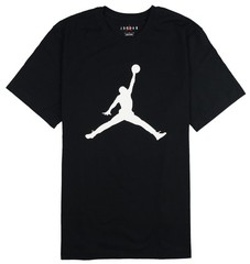 JORDAN Jumpman Logo Shirt sz L Large Black White Bred