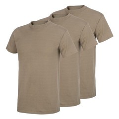 Duke Tactical Tan #499 Coyote 3 Pack 50% Cotton/50% Poly T-Shirts, Size XXL