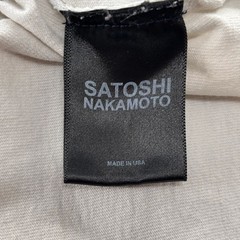 Size M Satoshi Nakamoto Basic Logo Tee “White”
