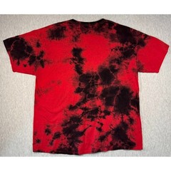 2Pac Poetic Justice Red Black Tie Dye Graphic Tee Large Tupac Streetwear Shirt