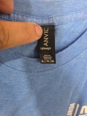 Anvil T-Shirt Mens XL Blue NASA Orlando Florida Graphic Short Sleeve Patriotic