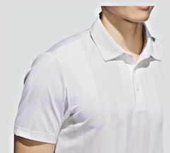 New Adidas Ultimate 365 Mesh Radiant Polo Shirt White/Alumin JL5283