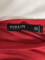 Hudson Outerwear Shirt Mens 4XL Red Gold Studded Money Symbol Graphic Tee