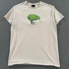 Vintage Y2K Global Culture T-shirt New Zealand Kiwi Bird Pink Mens Medium