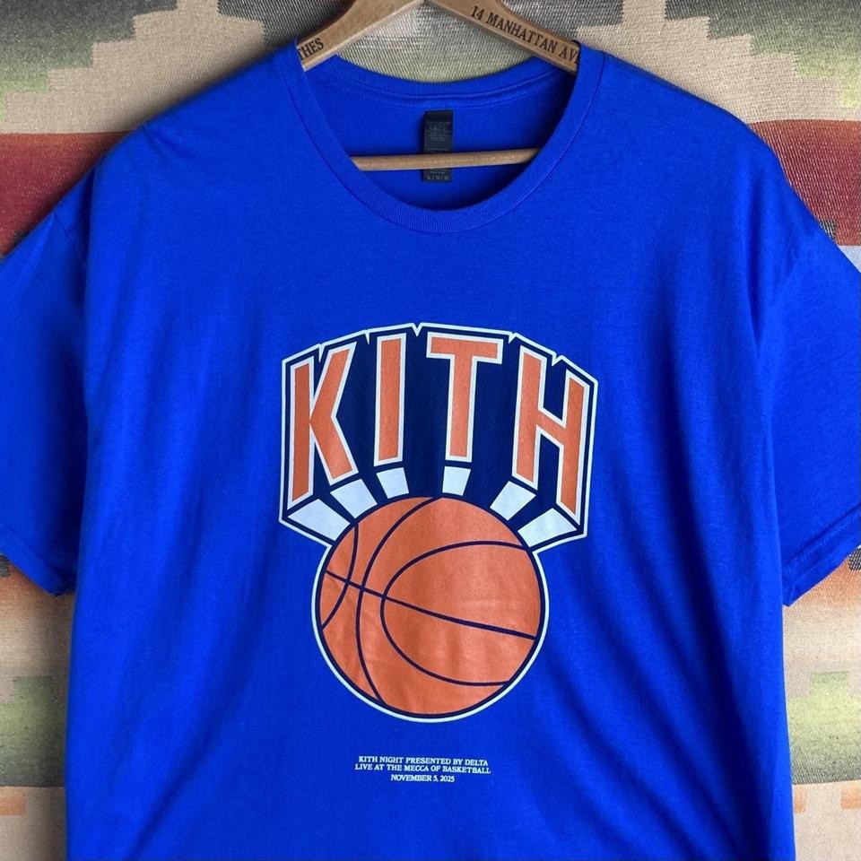 Kith New York Knicks NBA Basketball Blue T-shirt | Size Mens XL