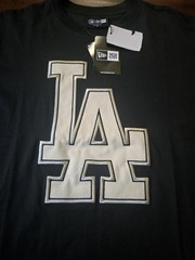 NWT Los Angeles Dodgers New Era LA Stitched Logo Shirt Size Mens Medium