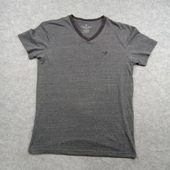 American Eagle Outfitters Shirt Mens Medium Tall V Neck Logo Soft Stretch AEO