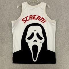 Scream Movie Ghostface Jersey Men’s XL Basketball Headgear Classics Embroidered