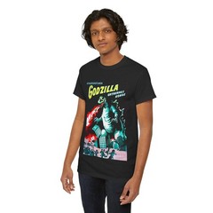 Sci Fi Retro Vintage Godzilla T-shirt Movie Tee Cult Film Monster Japanese Flick