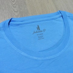 JOHNNIE-O Mens 2XL XXL T SHIRT BREWS N VIEWS MALIBLU BLUE RED DALE 2.0 GOLF USA