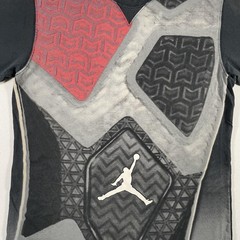 Vintage Michael Jordan Shirt Mens XL Black Shoe Sole Jumpman All Over Nike Y2K
