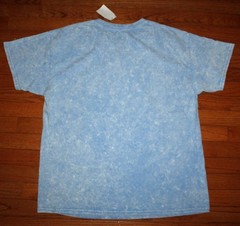 Men’s VOLKSWAGEN THE BEETLE Light Blue Marbled Graphic Tee T-Shirt LARGE *6H