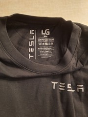 Bundle Tesla Men’s Black Long Sleeve Crew Neck Logo T-Shirt 5 For $35