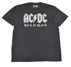 ACDC Mens Tee T Shirt S M L XL Rock Tour Band Metal Hard Vintage Music Gray NEW