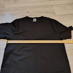UndrDog Hemp DuraFlow Black T-Shirt Mens Large Bamboo Organic Cotton Curved Hem
