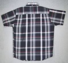 Beverly Hills Polo Club Shirt Adult Large Black Red Plaid Button Classic Men’s L