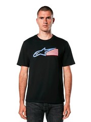 Alpinestars Men’s Racing USA CSF Short Sleeve Tee MX Motocross Logo Flag Tee