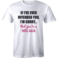 If I’ve Ever Offended You I’m Sorry That You’re A Little B*tch – Rude Mean Tee