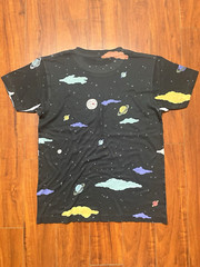 Action Bronson Actin Crazy All Over Print Promo T Shirt Size Small Space Shark