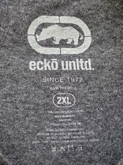 Ecko Unltd. T Shirt Men 2XL Gray Graphic Everyday Casual Tee Logo Hip Hop Read