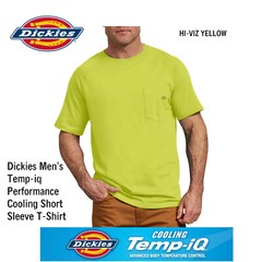 Dickies Fast Dry Shirt Mens 3XL XXXL YELLOW HI VIZ OUTDOOR CASUAL WORK WEAR NWT