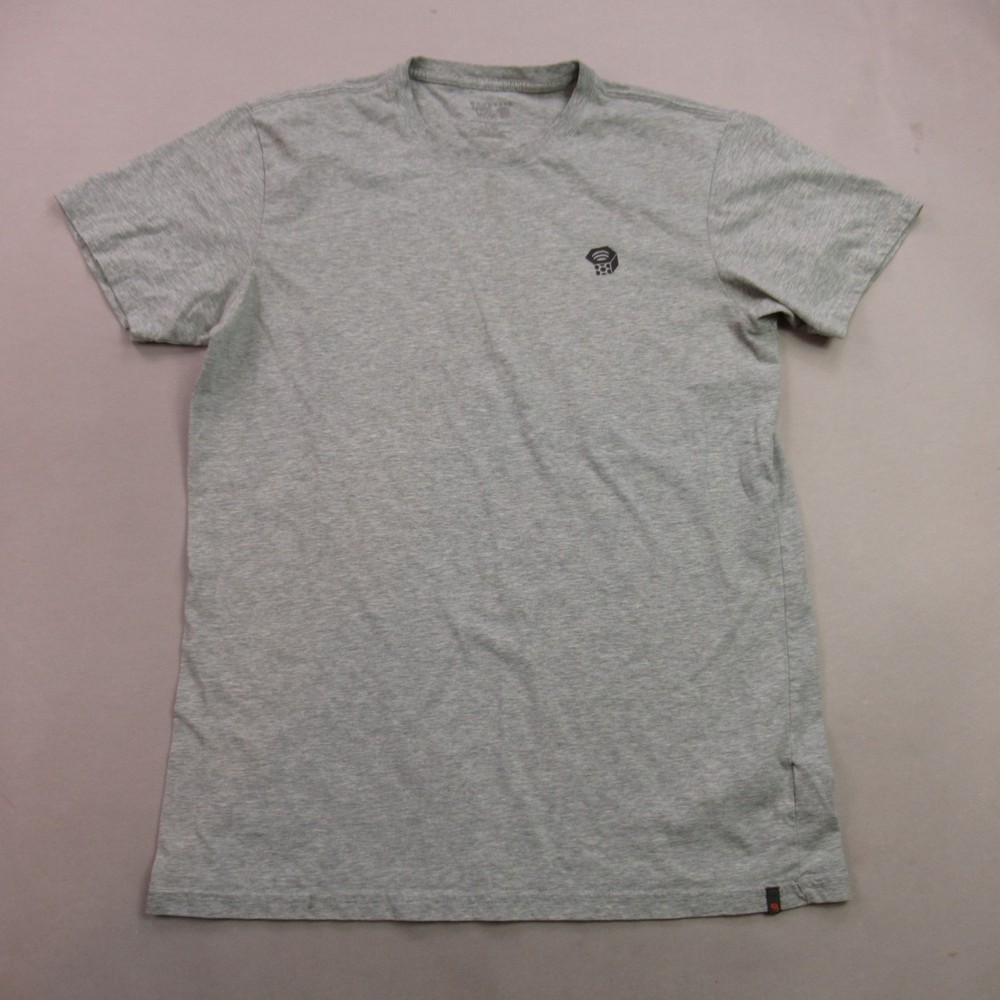 Mountain Hardwear Shirt Mens Large Short Sleeve Casual Crew Neck Gray