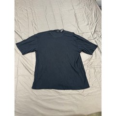 Claiborne Mens XXL Black Ribbed Cotton Short Sleeve Crewneck T-Shirt Relaxed Fit