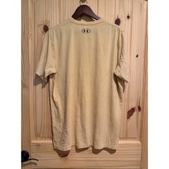 Under Armour Project Rock Brahma Bull T-Shirt Mens L Yellow HeatGear Loose Fit