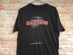 🔥 United States Marines Tultex Black Short Sleeve Shirt Men’s Medium M US USA